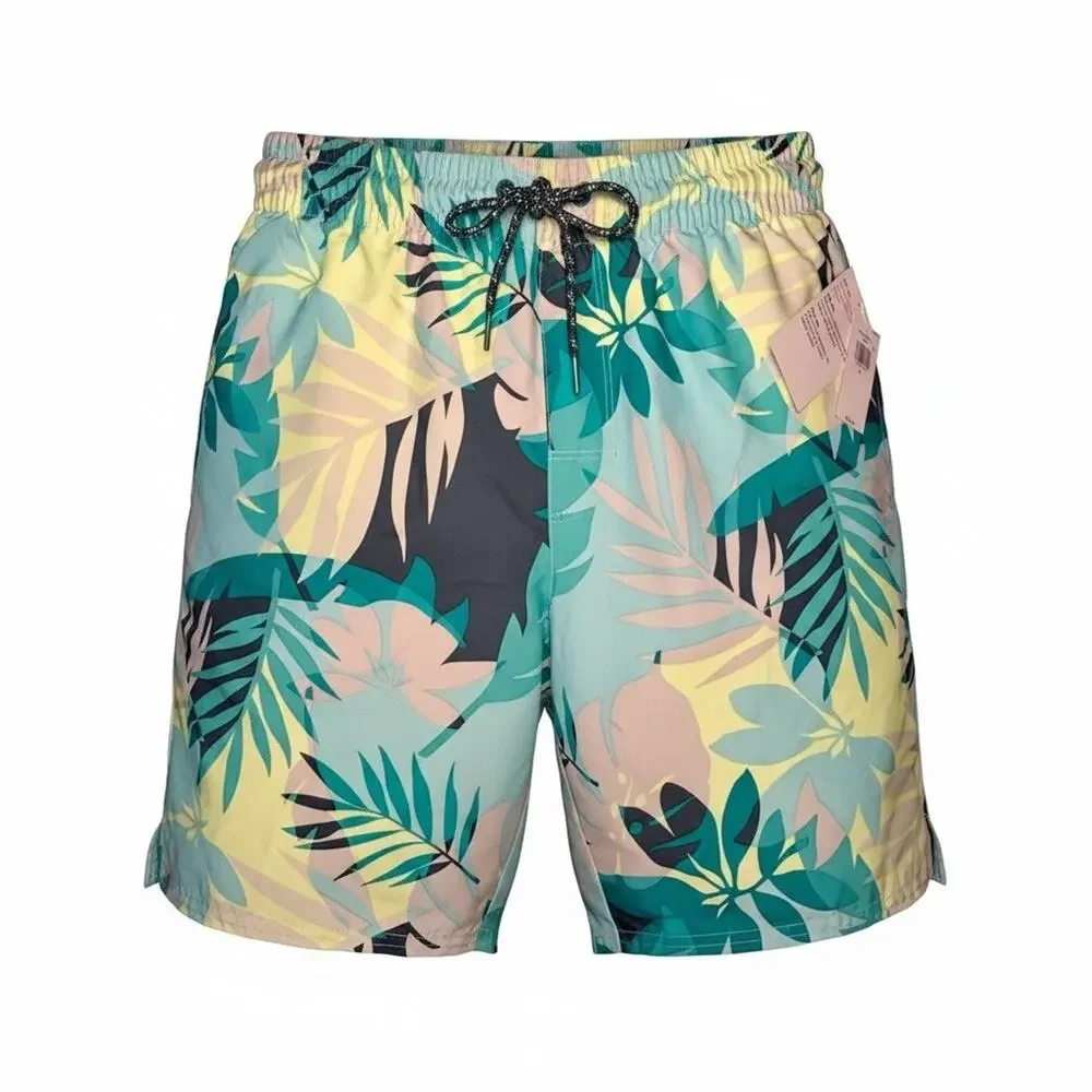 Old Navy Men’s Swim Trunks Tropical Hawaii Style Size Small At Knee Length 8”
